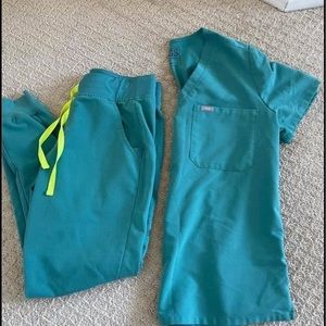 Figs Marine Catarina Top & Zamora Pants Set XXS
